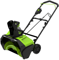 Снегоуборщик аккумуляторный GREENWORKS Бесщёточный 2602907UB 50 см 60 В 1x4 Ач АКБ и ЗУ в комплекте