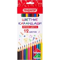 Карандаши цветные Пифагор ЭКО
