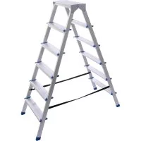 Оцинкованная двухсторонняя стремянка STAIRS OS206