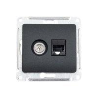 Двойная тв компьютерная розетка Systeme Electric Glossa