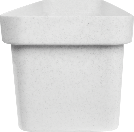 Ящик балконный Эко 40x17x15 см v7 л пластик белый гранит