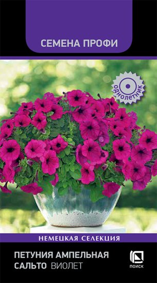 Семена цветов Поиск петуния ампельная Сальто Виолет 5 шт.