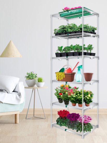 Балконная теплица Маргарита металл/пластик 705x82 мм цвет белый