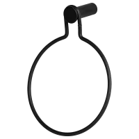 Держатель для полотенец Swensa Dots SWR-7268-05 кольцо цвет черный