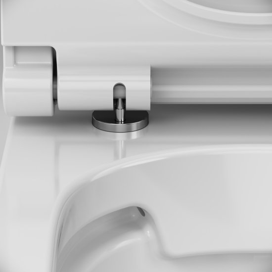 Комплект инсталляция с унитазом AM.PM Pulse Flashclean IS3LM0151.9P1702 безободковый с микролифтом клавиша цвет хром