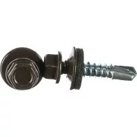 Кровельный саморез Kenner 5,5х25 RAL8019 серо-коричневый (3000 шт.)