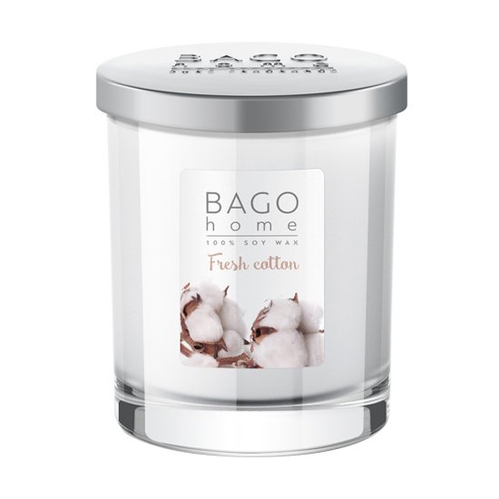 Свеча ароматическая Bago home Свежий хлопок 132 г