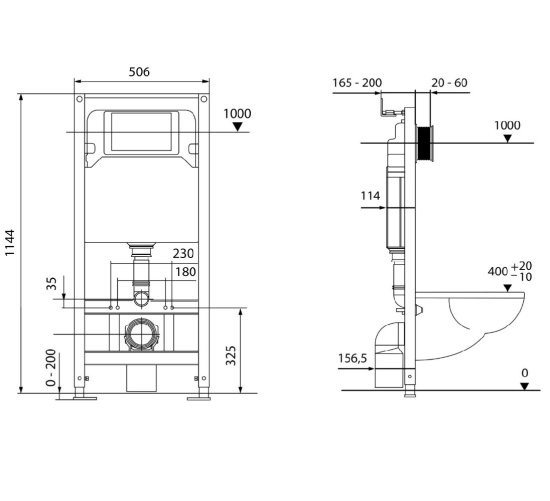 Комплект инсталляция с унитазом Tece Spring, с микролифтом, клавиша цвет хром