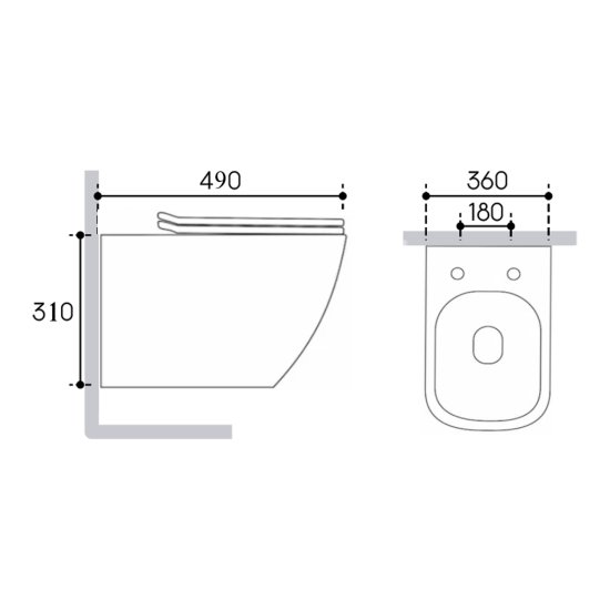 Комплект инсталляция с унитазом Tece Spring, с микролифтом, клавиша цвет хром