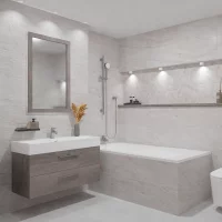 Плитка настенная Azori Portu Perla 31.5x63 см 1.79 м² матовая цвет серый