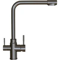 Смеситель для кухни MIXLINE 35k MLSS-0320BL подкл.к фильтру, черный графит