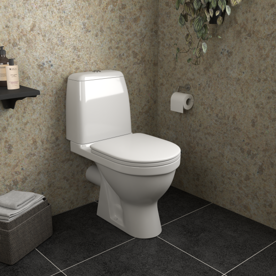 Унитаз-компакт Rosa Сенатор двойной смыв цвет белый