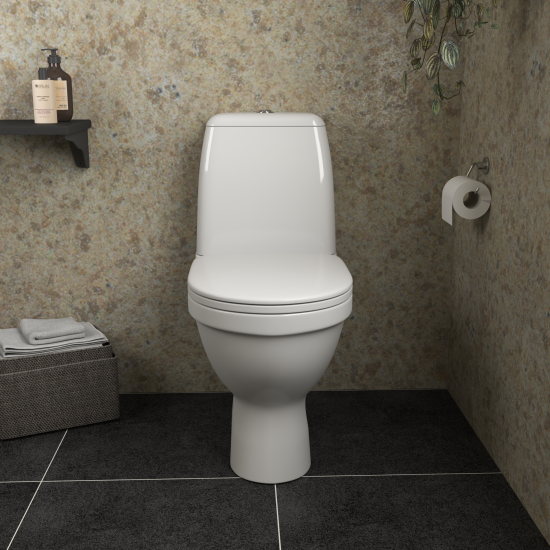 Унитаз-компакт Rosa Сенатор двойной смыв цвет белый