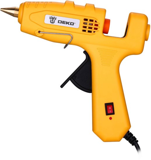 Пистолет клеевой Deko GG-120, 120 Вт, для стержней 11 мм, комплект 10 шт.