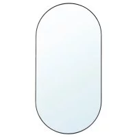Зеркало декоративное Oblong овал 60x120 см металл цвет черный