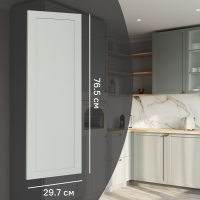 Фасад для кухонного шкафа Кинель 29.7x76.5 см Konsensa массив ясеня цвет серо-зеленый