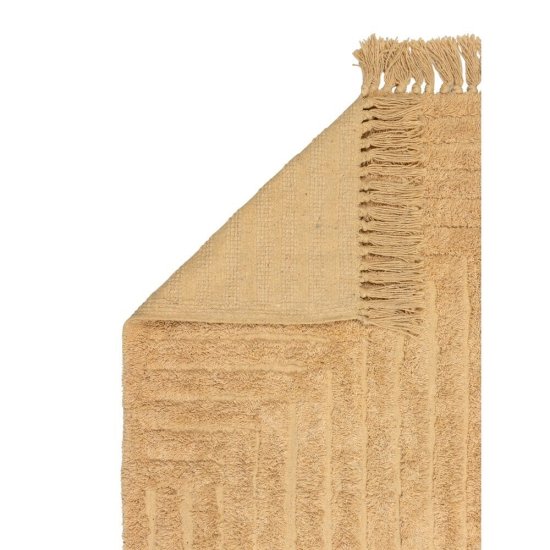 Коврик для ванной бежевый 80х50 см Zenfort Зигзаг (107274)