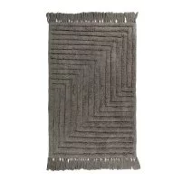 Коврик для ванной серый 100х60 см Zenfort Зигзаг (107279)