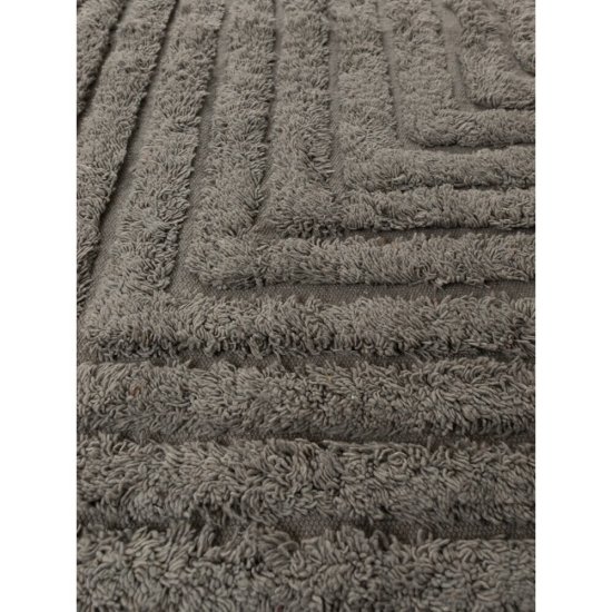 Коврик для ванной серый 100х60 см Zenfort Зигзаг (107279)