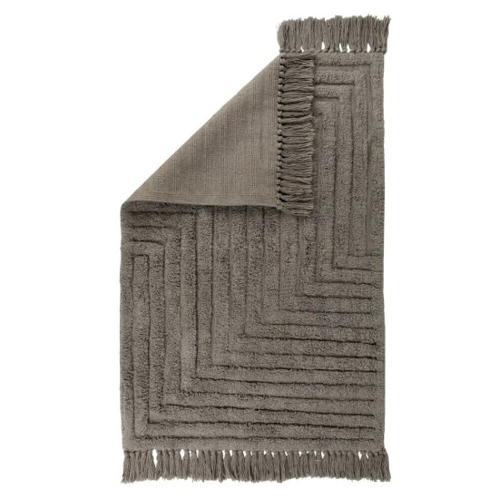 Коврик для ванной серый 100х60 см Zenfort Зигзаг (107279)