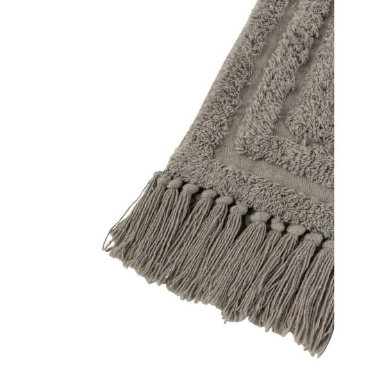 Коврик для ванной серый 100х60 см Zenfort Зигзаг (107279)