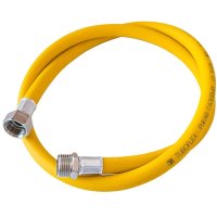 Шланг для газа ПВХ армированный Tuboflex 3/4 НР(ш) х 3/4 ВР(г) 80 см желтый