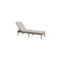 Шезлонг Keter Jaipur Sun lounger (with cushion) капучино