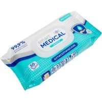Антисептические влажные салфетки Smart Medical №50