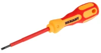 Отвертка прямая диэлектрическая Rexant 12-4711 SL3x75 мм