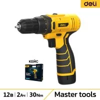 Аккумуляторная дрель шуруповерт DELI DL-DZ12-5A2