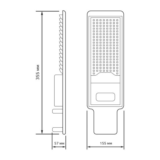 Светильник уличный светодиодный Gauss Avenue 5000К 50 Вт консольный IP65 (629536350)