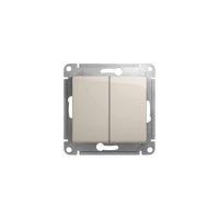 Двухклавишный переключатель Systeme Electric Glossa