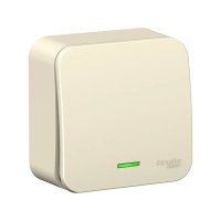 Одноклавишный выключатель Systeme Electric BLANCA