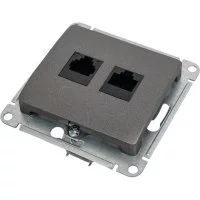 Механизм двойной розетки Systeme Electric Glossa