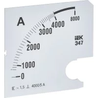 Сменная шкала к амперметру IEK э47