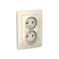 Двойная розетка Systeme Electric BLANCA