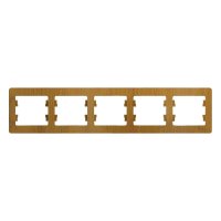 Горизонтальная пятипостовая рамка Systeme Electric GLOSSA