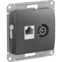 Двойная розетка Systeme Electric Glossa