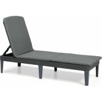Шезлонг Keter Jaipur Sun lounger, with cushion графит