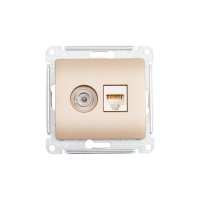 Двойная розетка Systeme Electric Glossa