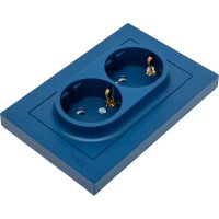 Розетка Systeme Electric Atlasdesign аквамарин
