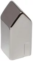 Декоративная фигура домик керамика 4.5x10 см цвет серо-белый