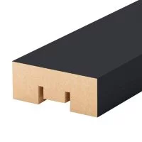 Декоративная рейка МДФ 40х16х2700 мм black edition Stella