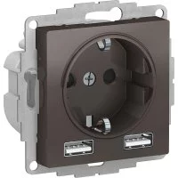 Комбинированная розетка Systeme Electric AtlasDesign