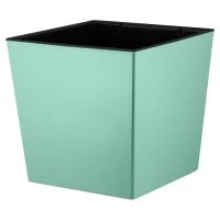Горшок цветочный Ingreen Cube ø17.7 см 4.2 л пластик эвкалиптовый рассвет