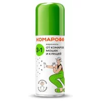 Аэрозоль от комаров клещей и мошек Комарофф 66702708