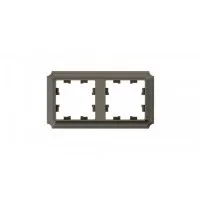 Рамка Systeme Electric AtlasDesign Antique двухместная шампань (ATN100502)