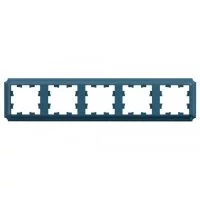 Рамка Systeme Electric AtlasDesign Antique пятиместная изумруд (ATN100805)