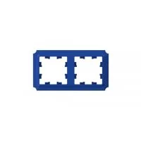 Рамка Systeme Electric AtlasDesign Antique двухместная аквамарин (ATN101102)