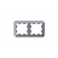 Рамка Systeme Electric AtlasDesign Antique двухместная алюминий (ATN100302)